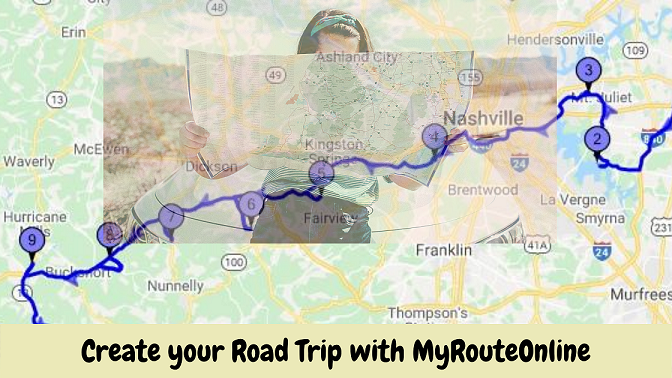 Multiple stops road trip planner | MyRouteOnline