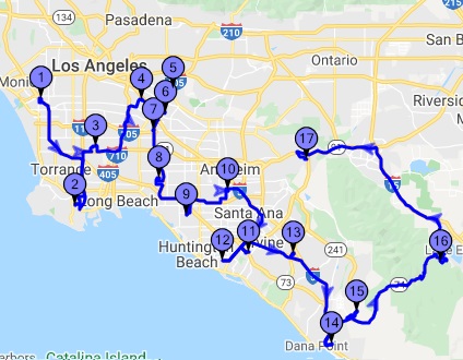 free multiple stop road trip planner