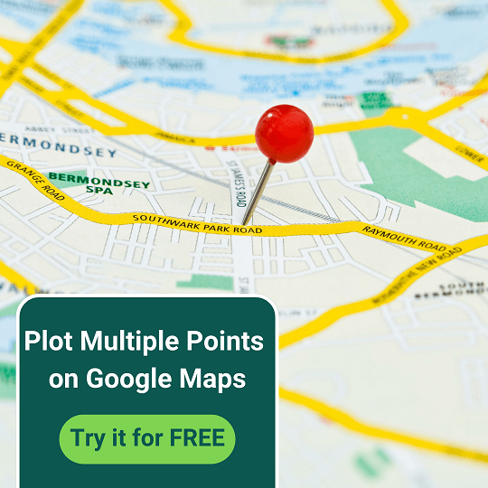 Plot Multiple Points On Google Maps With MyRouteOnline